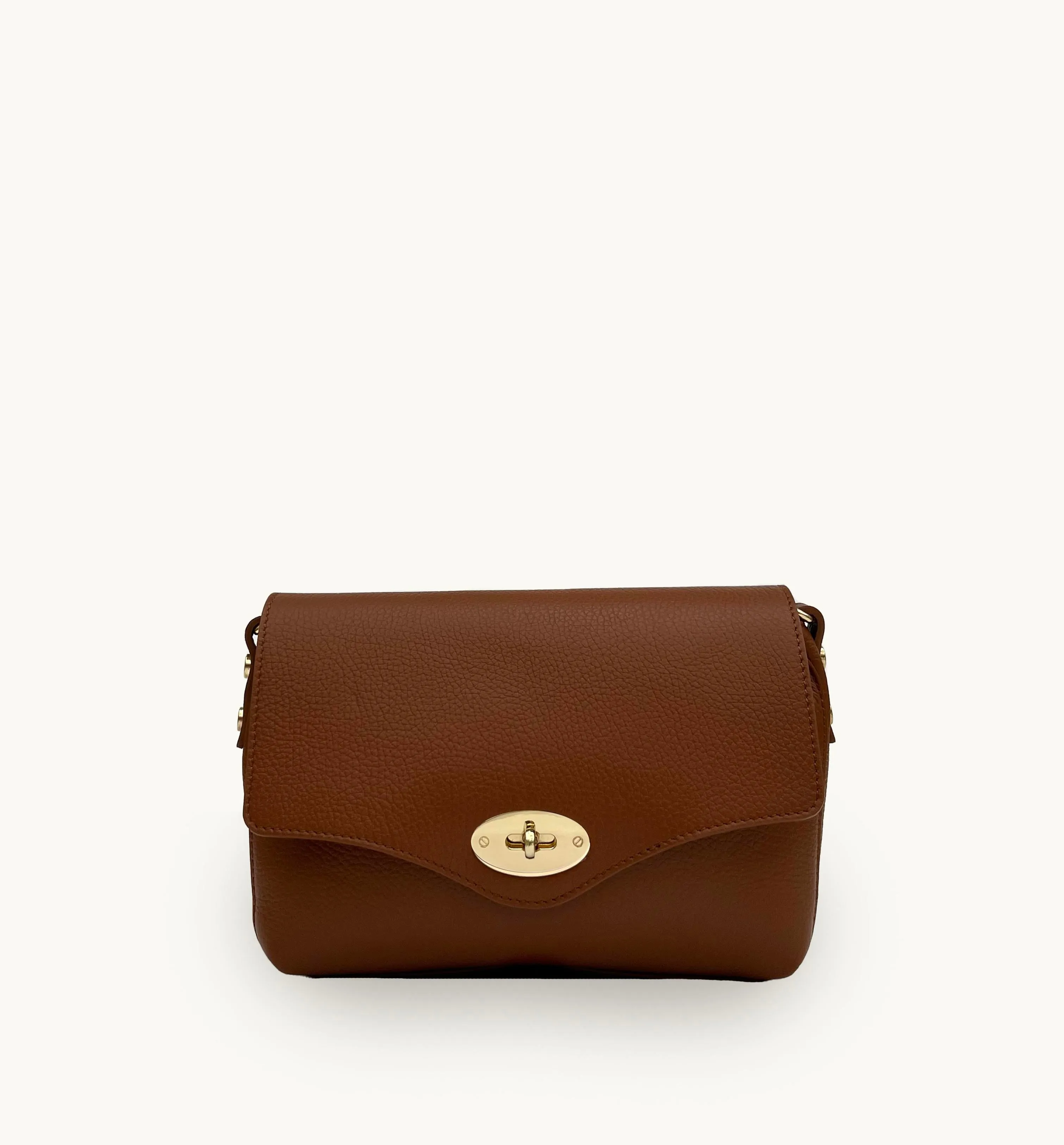 The Maddie Midi Tan Leather Bag