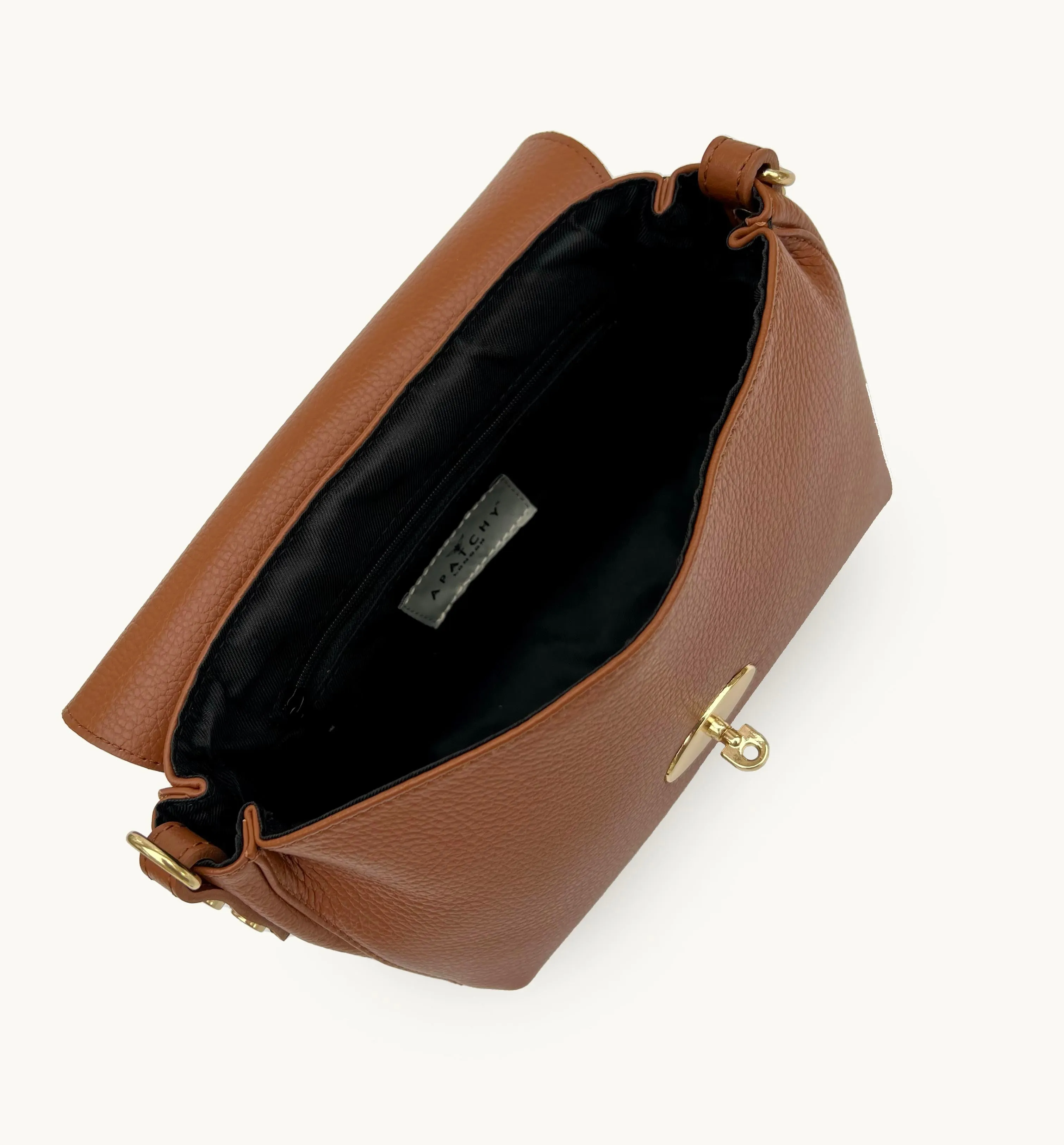 The Maddie Midi Tan Leather Bag