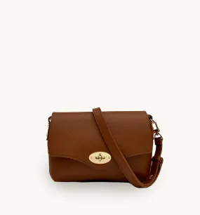 The Maddie Midi Tan Leather Bag