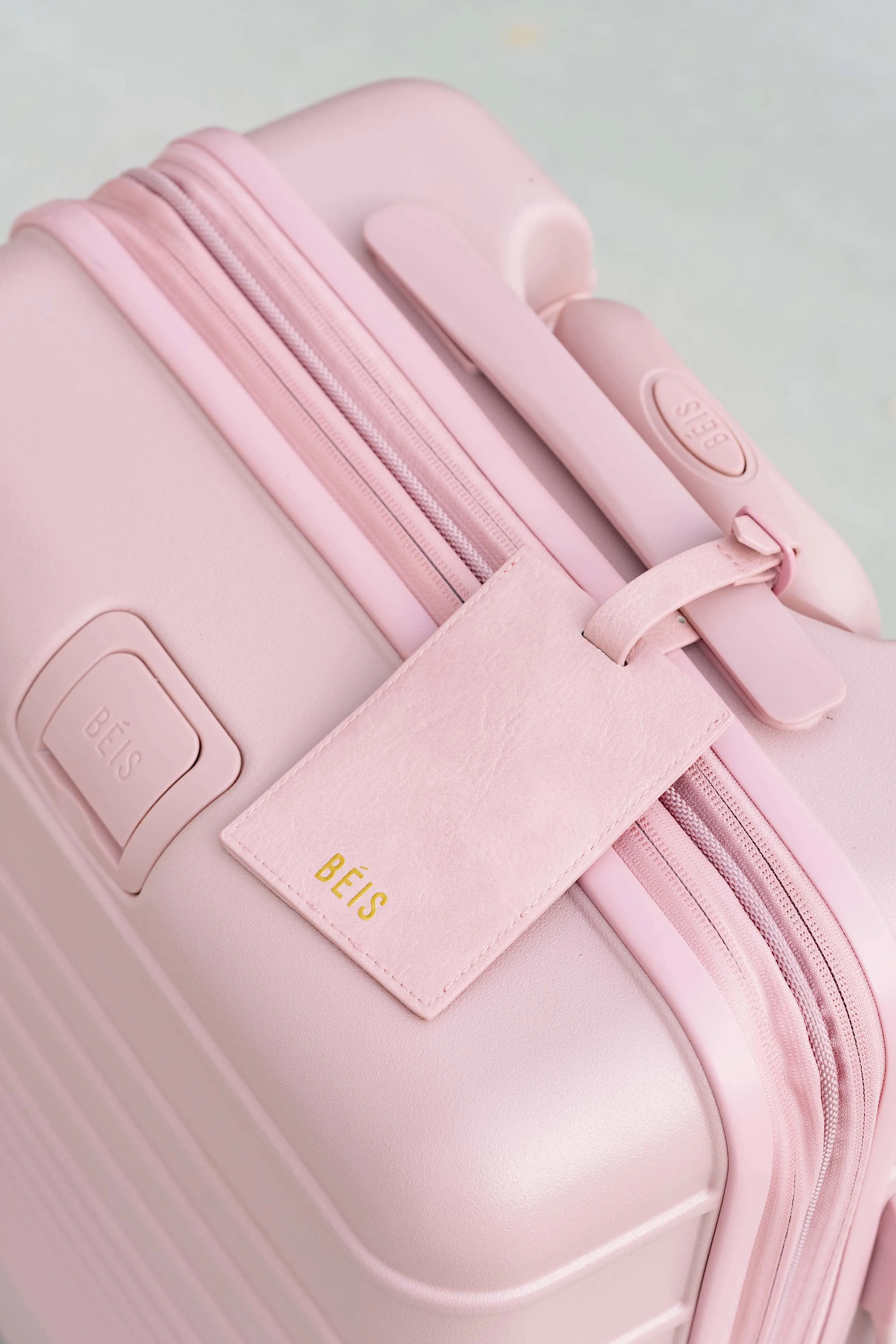 The Passport & Luggage Tag Set in Atlas Pink