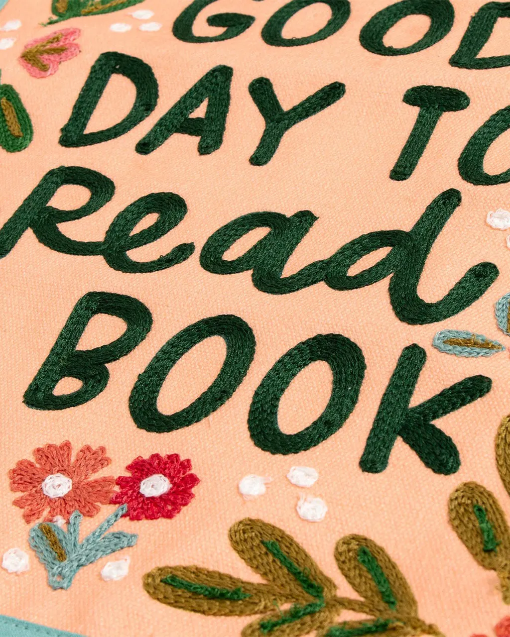 Today Is A Good Day To Read A Book Embroidered Canvas Banner