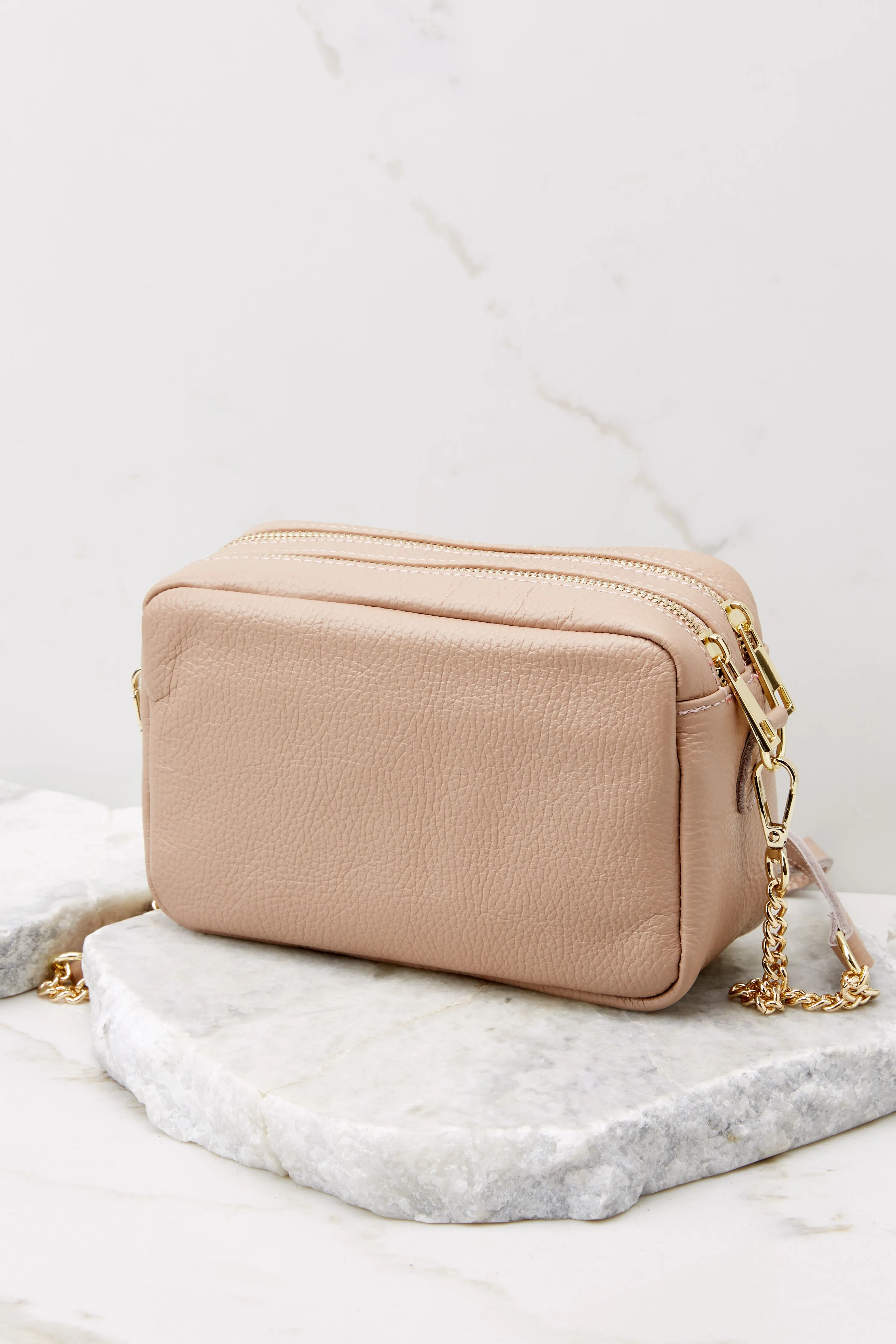 Too Chic Beige Leather Bag