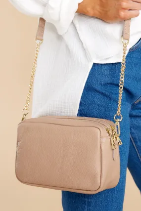 Too Chic Beige Leather Bag