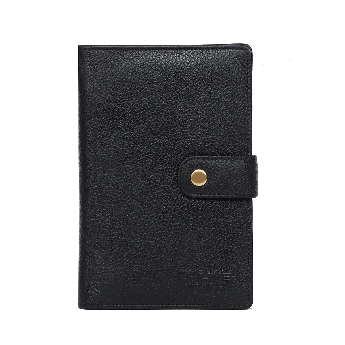 Travel Document Holder Wallets Black Mild Leather