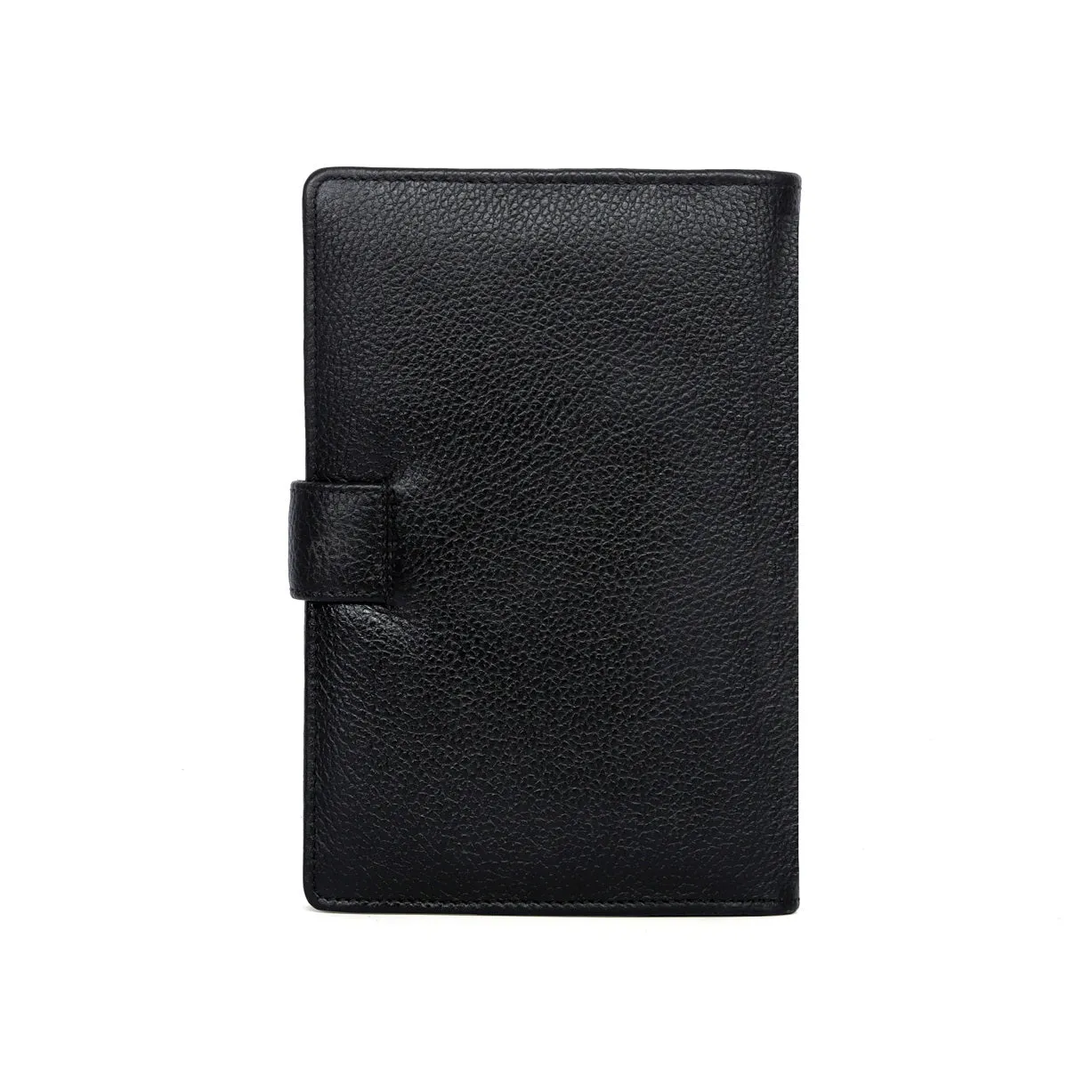 Travel Document Holder Wallets Black Mild Leather