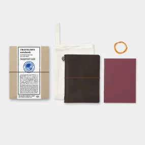 TRAVELER'S COMPANY Traveler's Notebook Leather Passport Size Brown