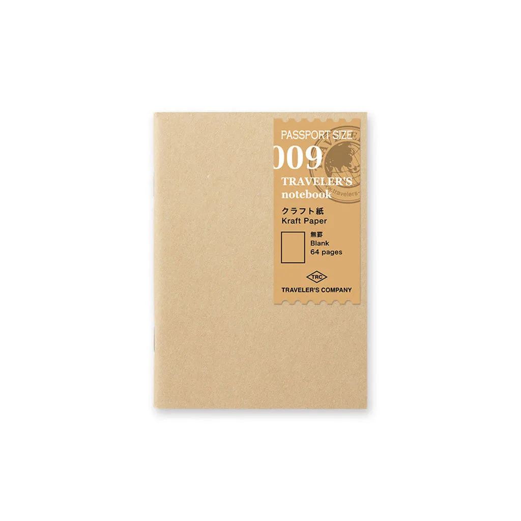 Traveler's Passport Notebook Refill Kraft Paper - 009