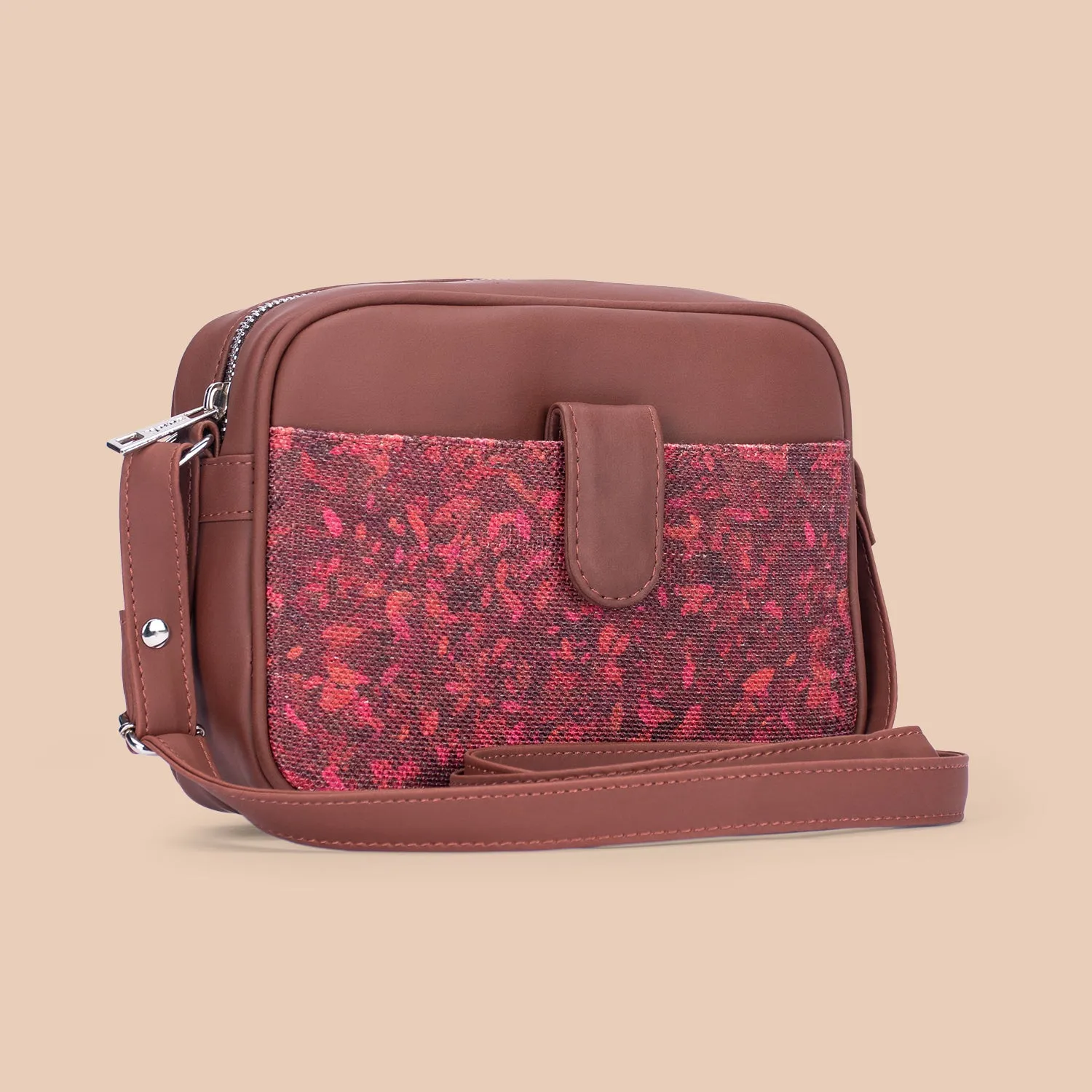 Tripura Blooms Magnetic Sling Bag