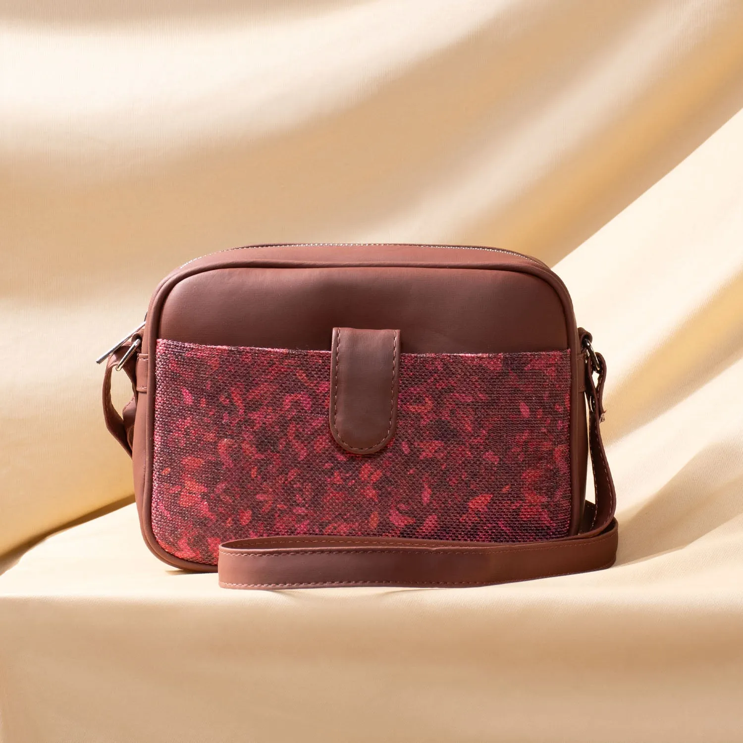 Tripura Blooms Magnetic Sling Bag