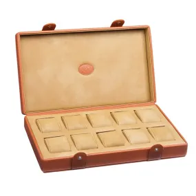 UNDERWOOD (LONDON) - 10-Unit Leather Watch Box  | UN211/TAN