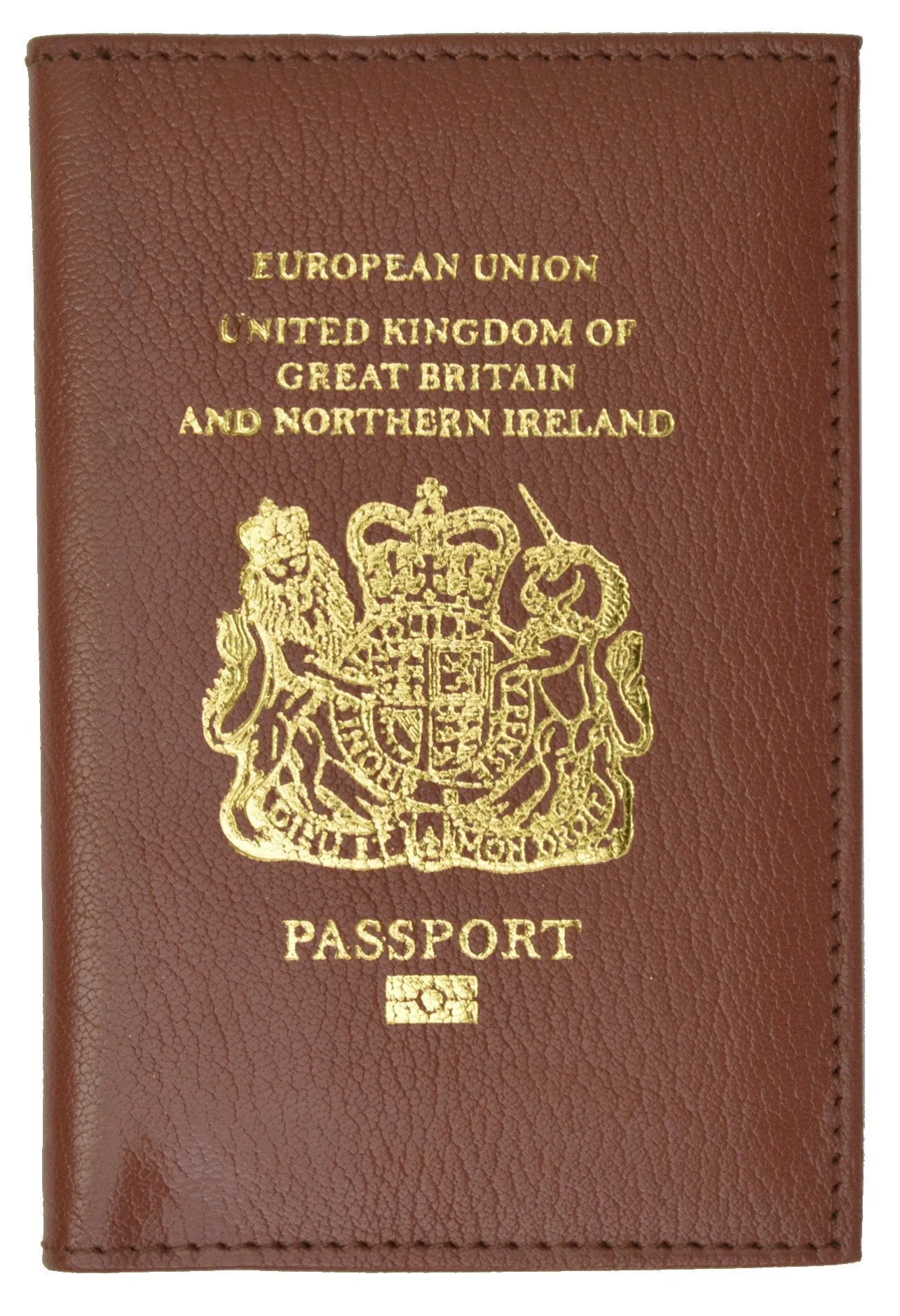 United Kingdom Passport Wallet Genuine Leather Passport holder with British Passport Emblem 151 UK