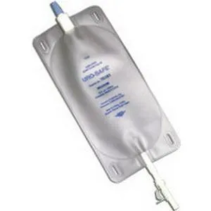 Uro-Safe Vinyl Leg Bag with Twist Drain Valve, Medium 18 fl oz.