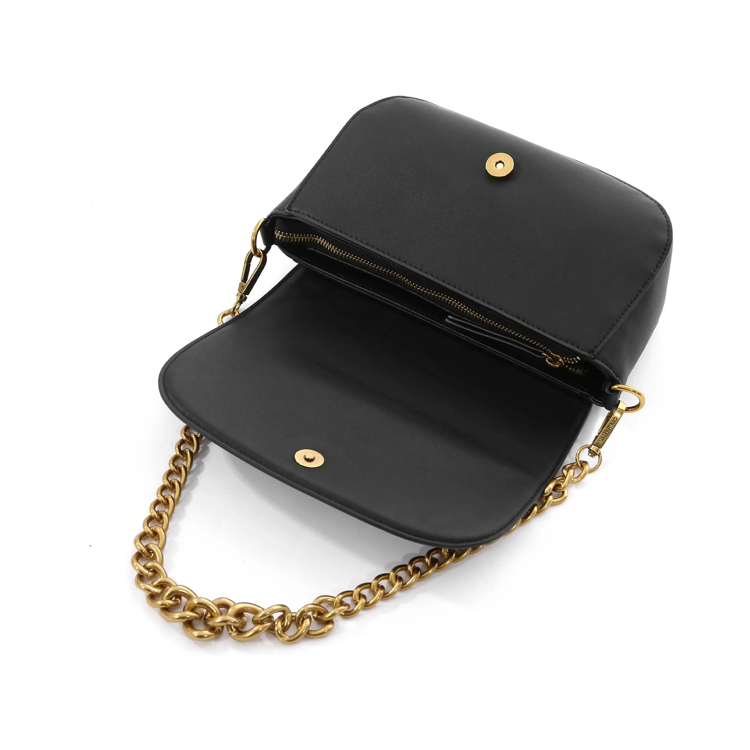 Valentino Bags Snowy RE Ladies Flap Bag in Black