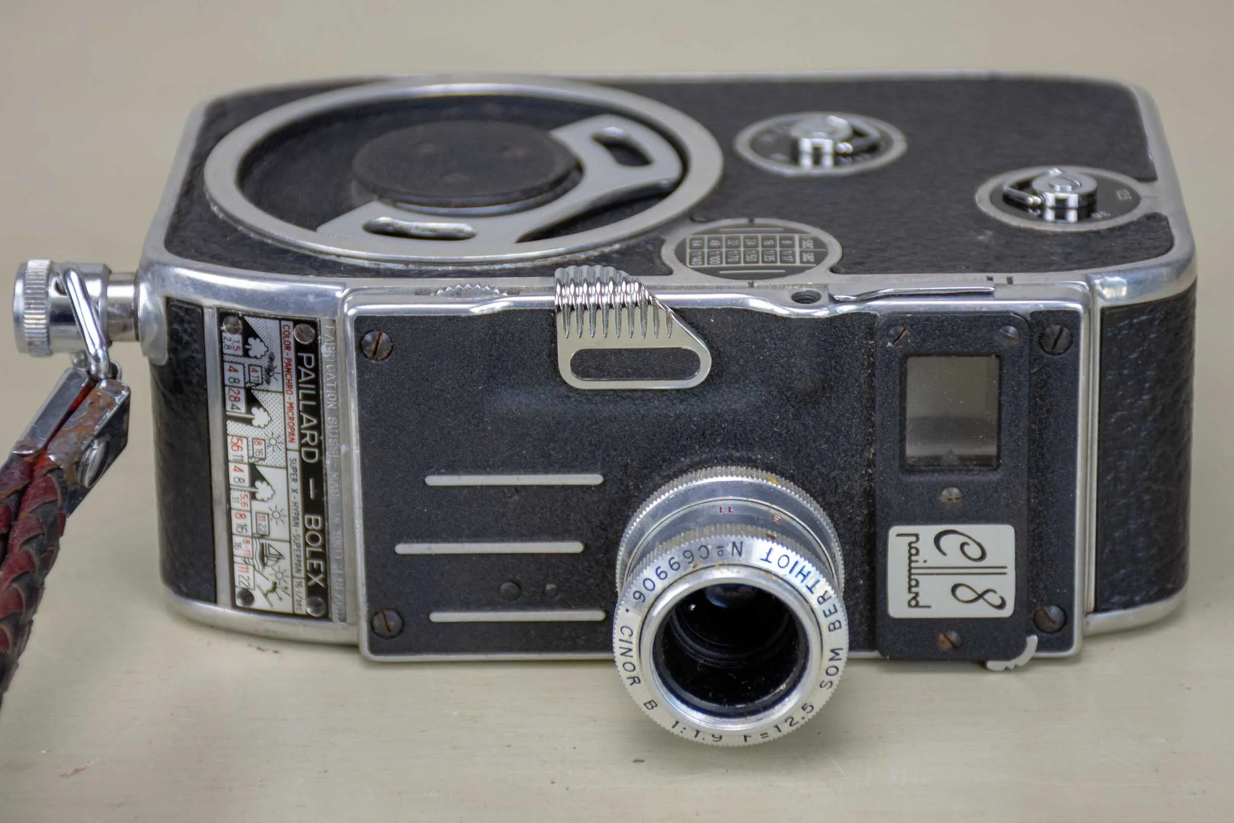 Vintage Paillard Bolex camera with original bag and user manual - 1960's