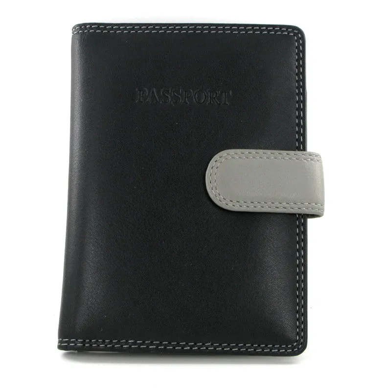 Visconti Rainbow Passport Holder RB75 Black Multi