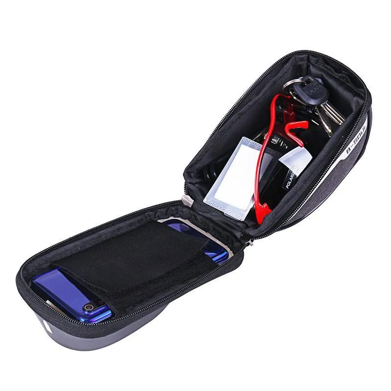 Waterproof bike bag with touch screen