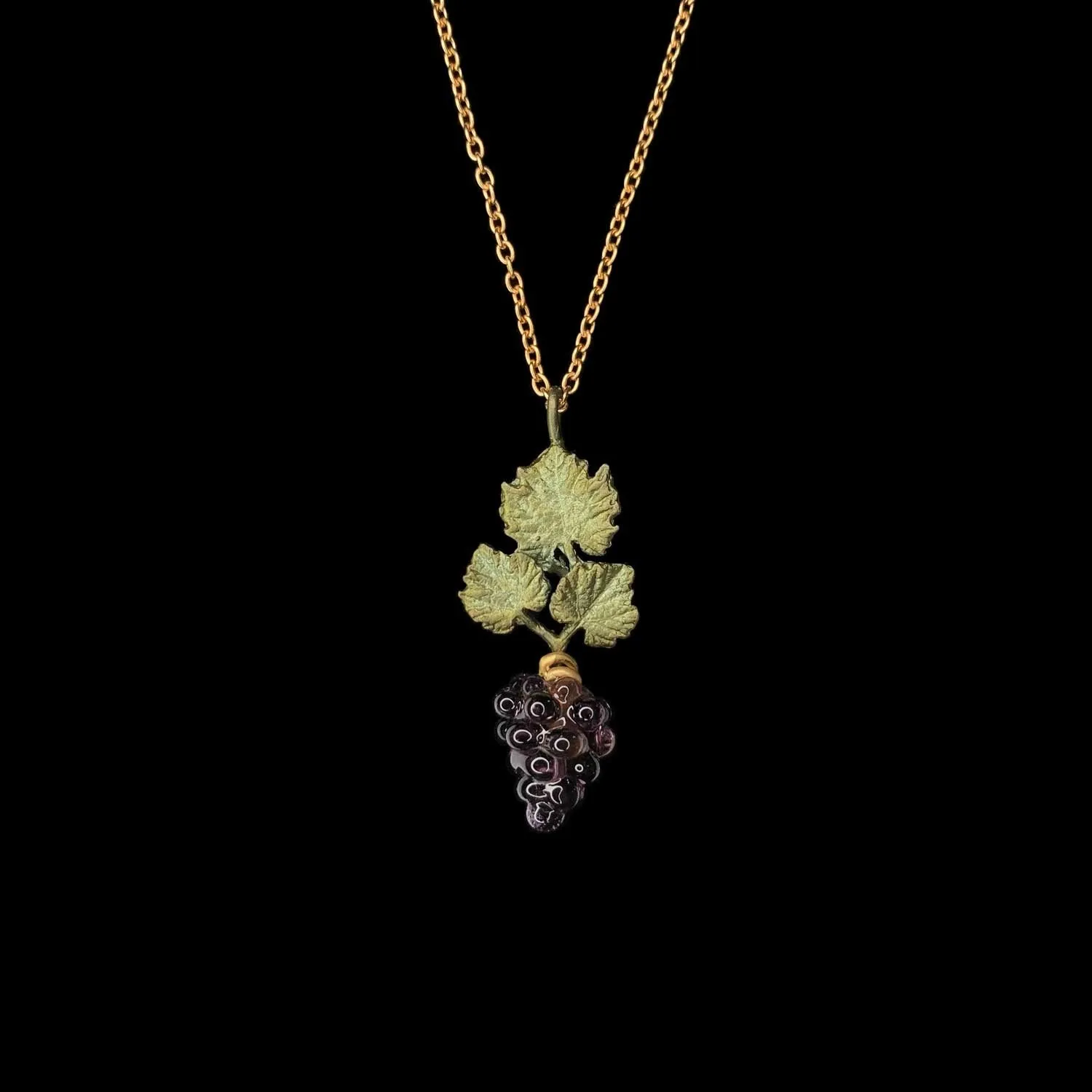 Wild Grape Vine Pendant - Dainty