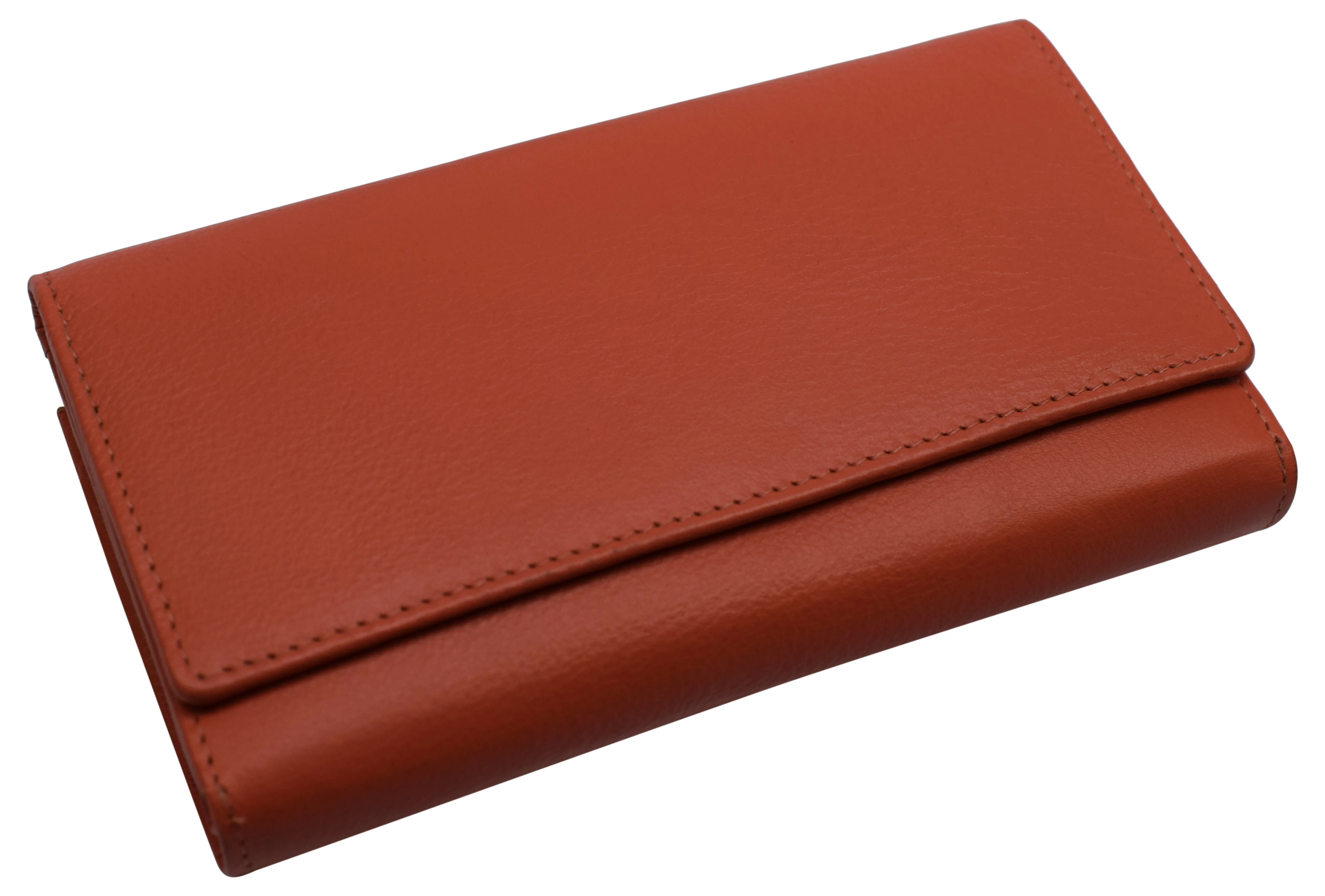 Womens RFID Genuine Leather Wallet Clutch Zip Around Checkbook Organizer for Ladies