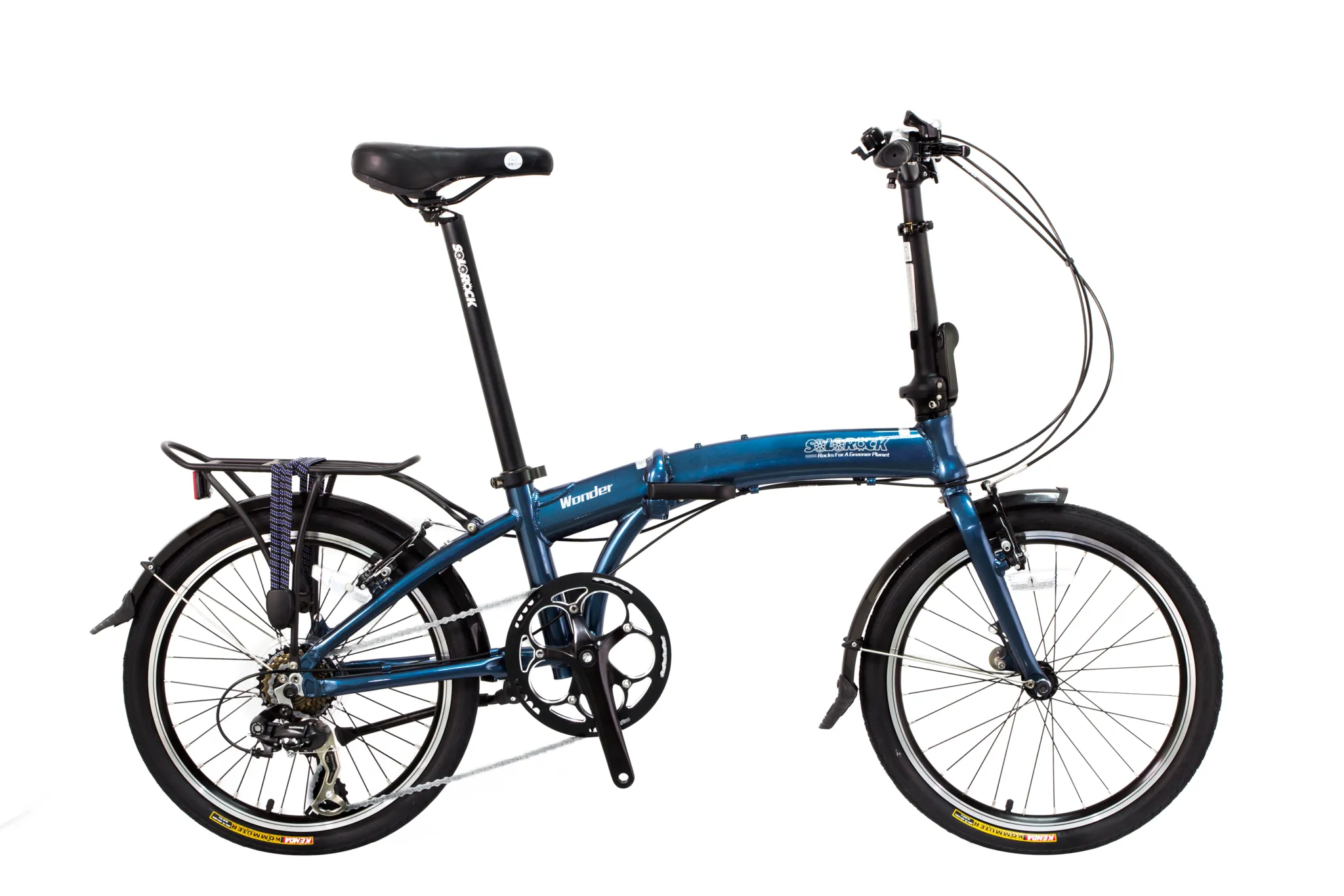 Wonder - SOLOROCK 20" 8 Speed Aluminum Folding Bike - V Brakes