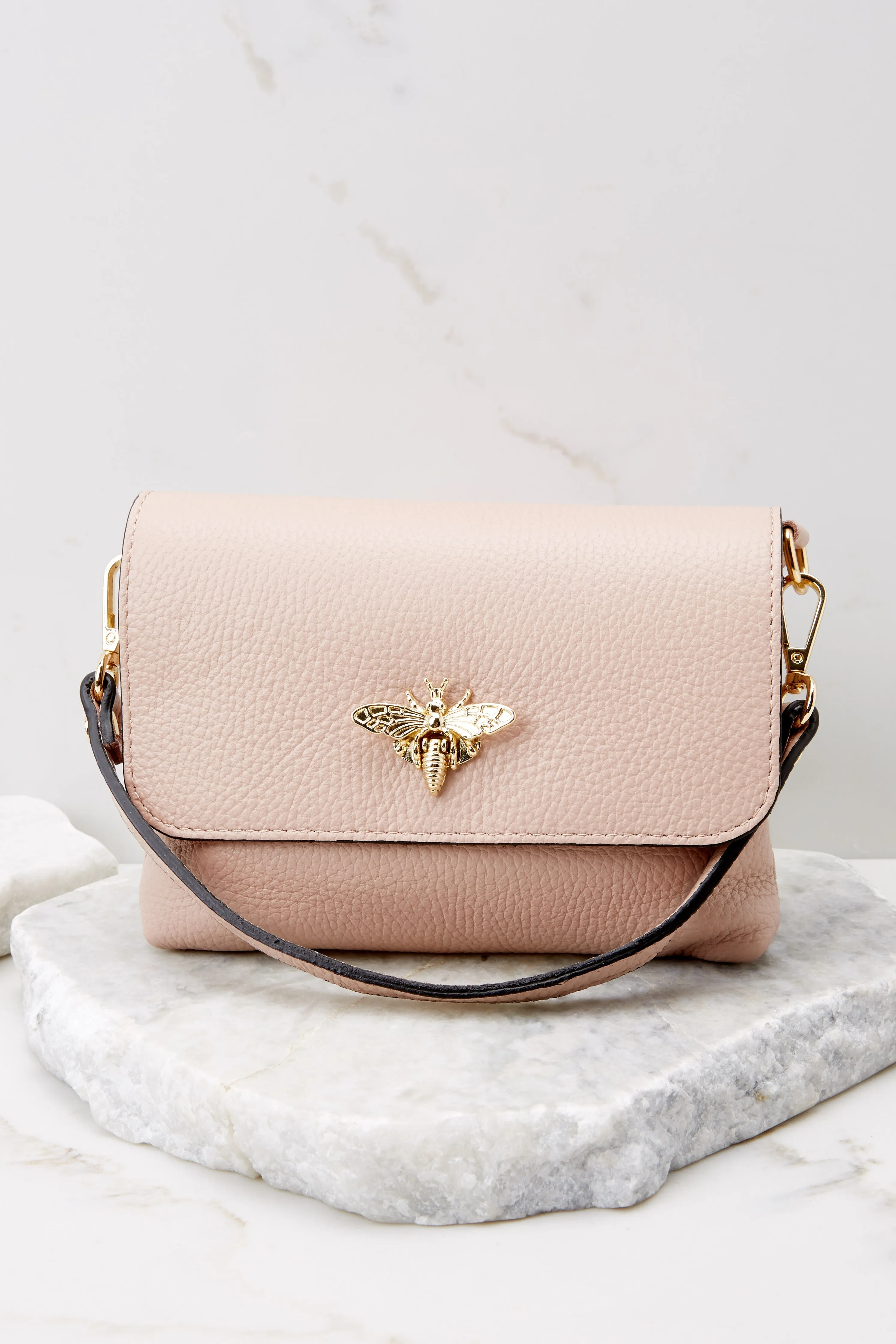 Work Smarter Blush Leather Bag