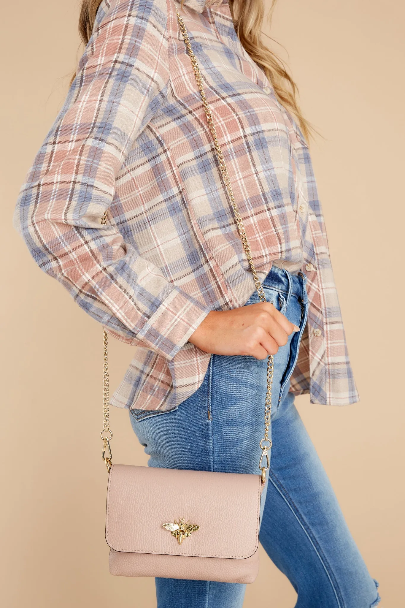 Work Smarter Blush Leather Bag